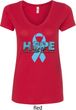 Hope Prostate Cancer Ladies V-Neck Shirt