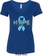 Hope Prostate Cancer Ladies V-Neck Shirt