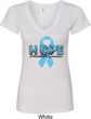 Hope Prostate Cancer Ladies V-Neck Shirt