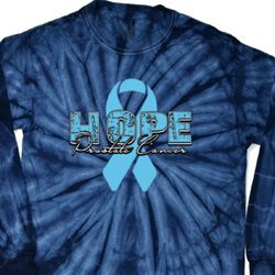 Hope Prostate Cancer Long Sleeve Tie Dye Shirt Hope Prostate Cancer Long Sleeve Tie Dye Shirt
