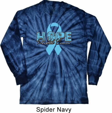 Hope Prostate Cancer Long Sleeve Tie Dye Shirt