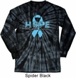 Hope Prostate Cancer Long Sleeve Tie Dye Shirt