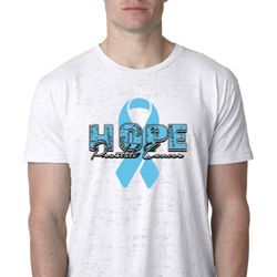 Hope Prostate Cancer Mens Burnout Shirt Hope Prostate Cancer Mens Burnout Shirt