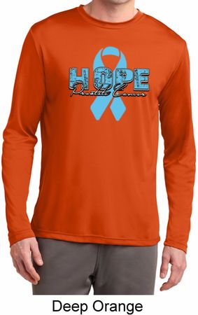 Hope Prostate Cancer Mens Dry Wicking Long Sleeve Shirt