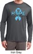 Hope Prostate Cancer Mens Dry Wicking Long Sleeve Shirt