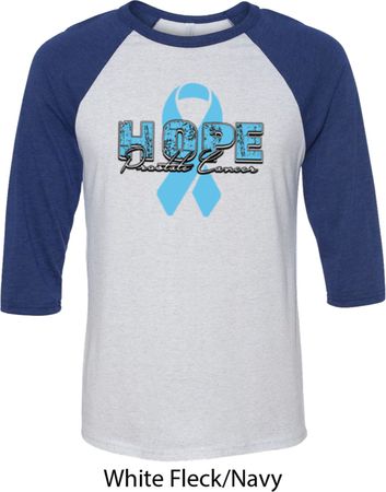 Hope Prostate Cancer Mens Raglan Shirt