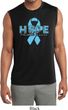 Hope Prostate Cancer Mens Sleeveless Moisture Wicking Shirt