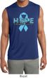 Hope Prostate Cancer Mens Sleeveless Moisture Wicking Shirt