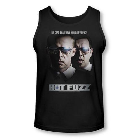 Hot Fuzz Tank Top Big Cops Black Tanktop