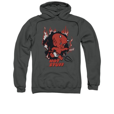 Hot Stuff Hoodie Singe Charcoal Sweatshirt Hoody