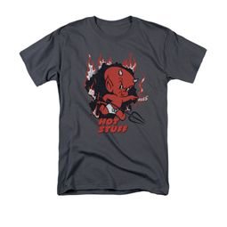 Hot Stuff Shirt Singe Charcoal T-Shirt