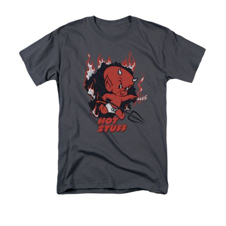 Hot Stuff Shirt Singe Charcoal T-Shirt