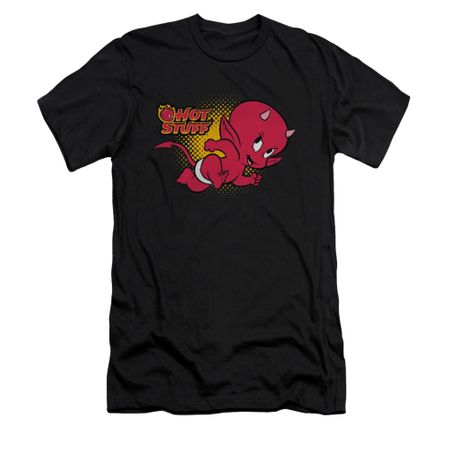 Hot Stuff Shirt Slim Fit Running Black T-Shirt