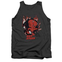 Hot Stuff Shirt Tank Top Singe Charcoal Tanktop