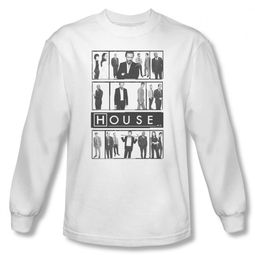 House Shirt Cast Long Sleeve White Tee T-Shirt
