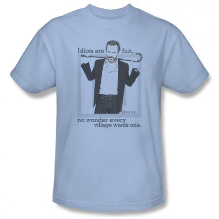 House Shirt Idiots Light Blue T-Shirt
