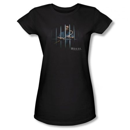 House Shirt Juniors Behind Bars Black T-Shirt