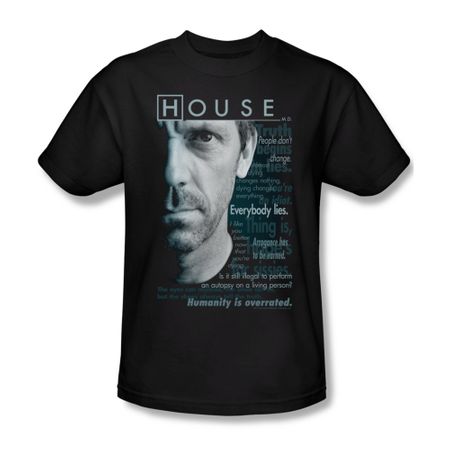 House Shirt Sayings Black T-Shirt