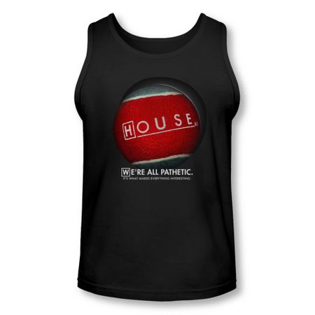 House Shirt Tank Top Pathetic Black Tanktop