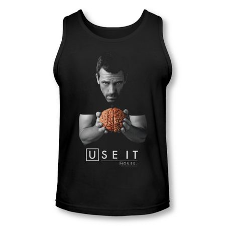 House Shirt Tank Top Use It Black Tanktop