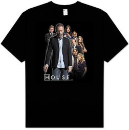 House T-shirt TV Show Kids Size House Crew Youth Black Tee