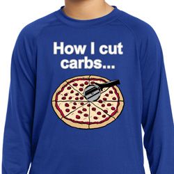 How I Cut Carbs Kids Dry Wicking Long Sleeve Shirt