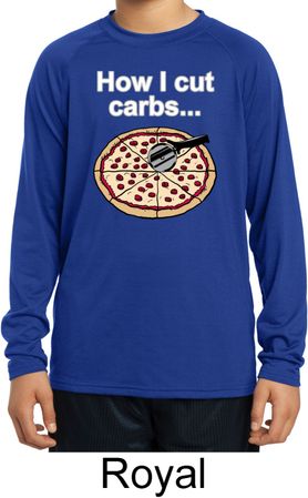 How I Cut Carbs Kids Dry Wicking Long Sleeve Shirt
