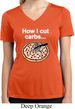 How I Cut Carbs Ladies Moisture Wicking V-neck Shirt