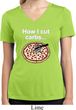 How I Cut Carbs Ladies Moisture Wicking V-neck Shirt