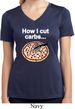 How I Cut Carbs Ladies Moisture Wicking V-neck Shirt