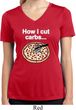 How I Cut Carbs Ladies Moisture Wicking V-neck Shirt