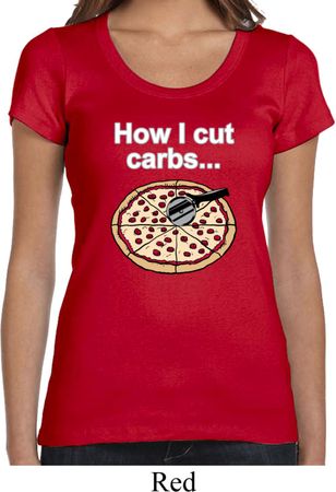 How I Cut Carbs Ladies Scoop Neck Shirt