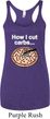 How I Cut Carbs Ladies Tri Blend Racerback Tank Top