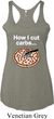 How I Cut Carbs Ladies Tri Blend Racerback Tank Top