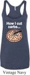 How I Cut Carbs Ladies Tri Blend Racerback Tank Top