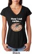 How I Cut Carbs Ladies Tri Blend V-Neck Shirt