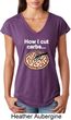 How I Cut Carbs Ladies Tri Blend V-Neck Shirt