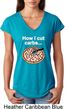 How I Cut Carbs Ladies Tri Blend V-Neck Shirt