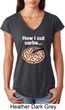 How I Cut Carbs Ladies Tri Blend V-Neck Shirt