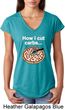 How I Cut Carbs Ladies Tri Blend V-Neck Shirt