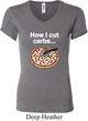 How I Cut Carbs Ladies V-neck Shirt