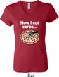 How I Cut Carbs Ladies V-neck Shirt
