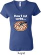 How I Cut Carbs Ladies V-neck Shirt