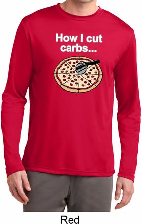 How I Cut Carbs Mens Dry Wicking Long Sleeve Shirt