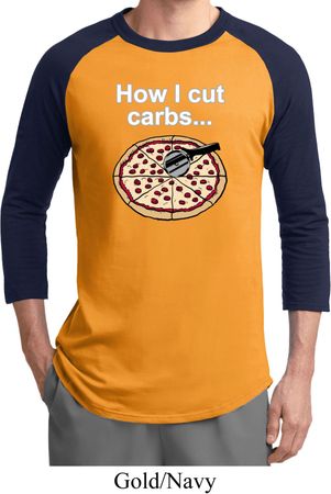 How I Cut Carbs Mens Raglan Shirt