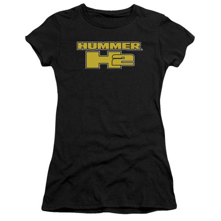 Hummer Juniors Shirt H2 Block Logo Black T-Shirt