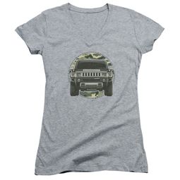 Hummer Juniors V Neck Shirt Lead Or Follow Athletic Heather T-Shirt