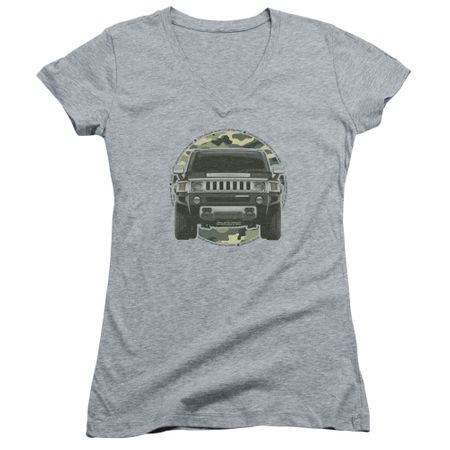 Hummer Juniors V Neck Shirt Lead Or Follow Athletic Heather T-Shirt