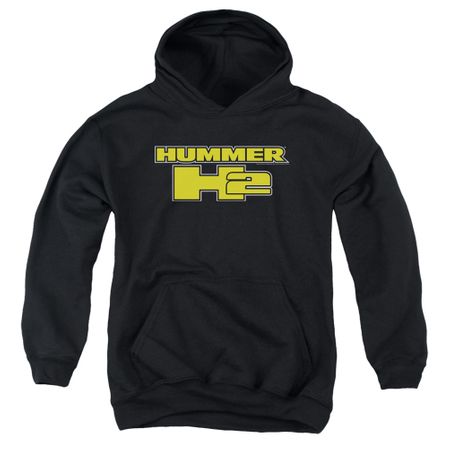 Hummer Kids Hoodie H2 Block Logo Black Youth Hoody