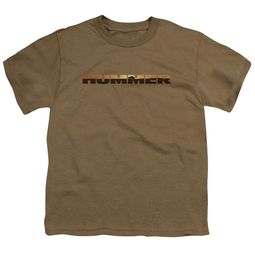 Hummer Kids Shirt Sunset Logo Safari Green T-Shirt
